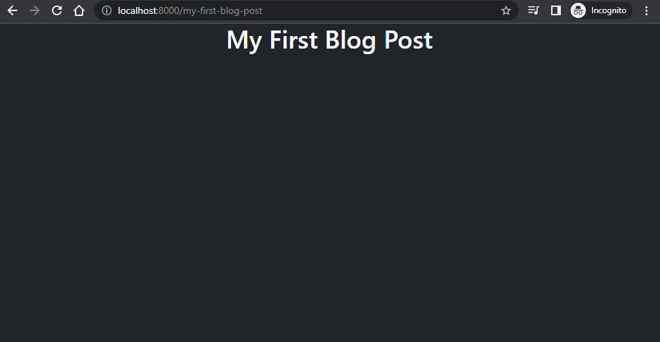 Screenshot of our blog page displaying only the header element
